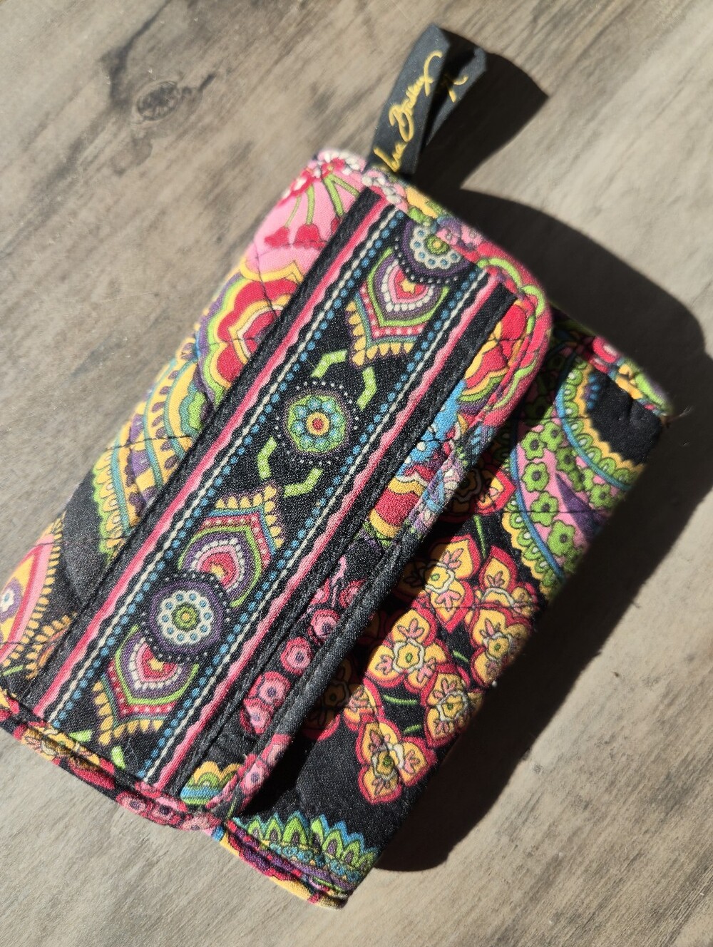Vera Bradley Symphony In Hue Retired Floral Euro Wallet